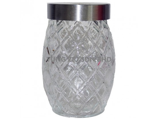 (MEDIUM)BLG-2#GLASS FOOD STORAGE 17CM 